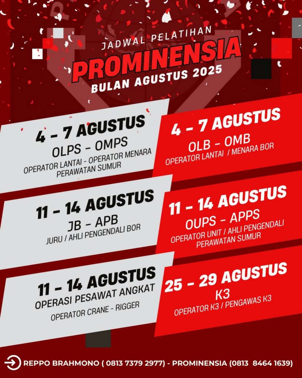 Jadwal Training & Sertifikasi PPSDM MIGAS CEPU, Aug 2025